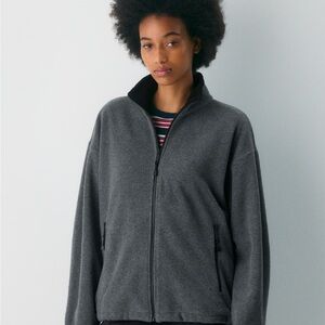 Aritzia Outlook Gray Zip-Up
